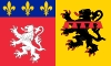 Flagge der departement Rhône