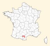 karte lage Carcassonne