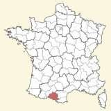 karte lage Ariège