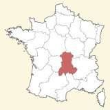 karte lage Auvergne