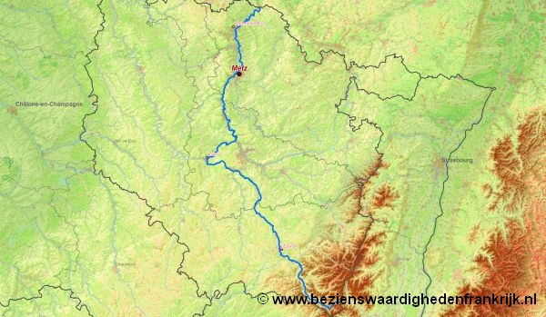 Fluss-Karte der Fluss moezel