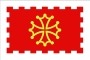 Flagge der departement Aude