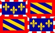 Flagge der Region Burgund
