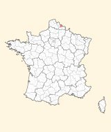 karte lage Valenciennes
