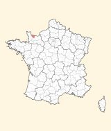 karte lage Bayeux