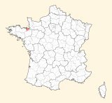 karte lage Saint-Malo