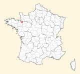 karte lage Fougères