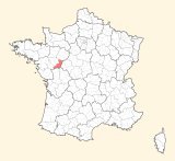 karte lage Saumur