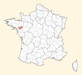 karte lage Châteaubriant