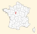 karte lage Blois