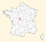 karte lage Châteauroux
