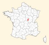 karte lage Château-Chinon(Ville)