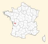 karte lage Saint-Jean-d'Angély