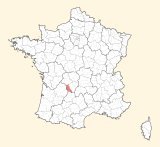karte lage Brive-la-Gaillarde