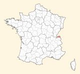 karte lage Thonon-les-Bains