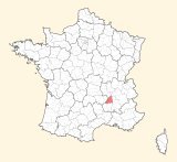 karte lage Tournon-sur-Rhône