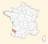 karte lage Mont-de-Marsan