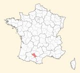 karte lage Toulouse