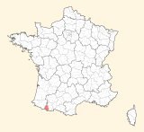 karte lage Argelès-Gazost
