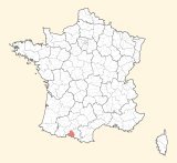 karte lage Saint-Girons