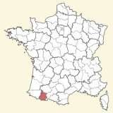 karte lage Hautes-Pyrénées