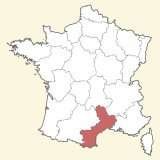 karte lage Languedoc-Roussillon