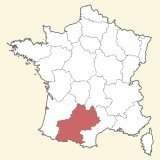 karte lage Midi-Pyrénées
