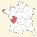 karte lage Poitou-Charentes