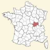 karte lage Saône-et-Loire